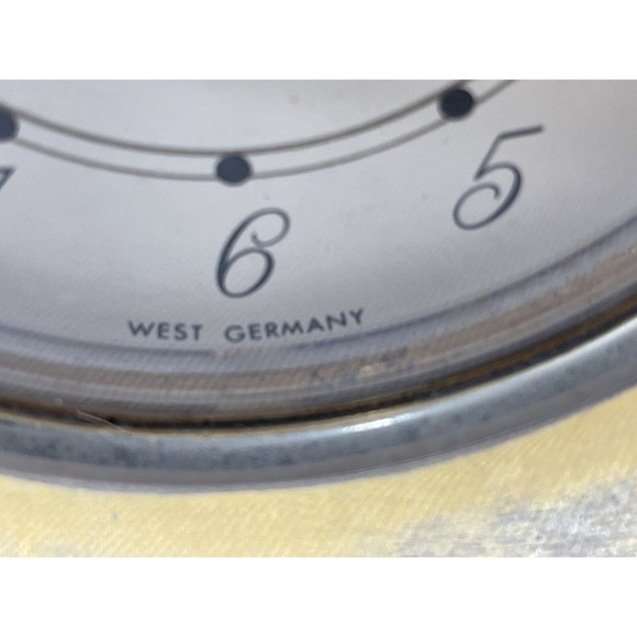 Vintage Bulova Quartz Gold Desk Clock Made in West Germany Tested Working - Picture 7 of 12